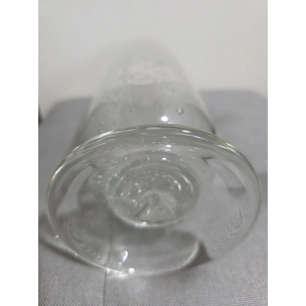 Rare Vintage Seeded Art Bubble Glass HandBlown Vase Pedestal Style Beautiful!!